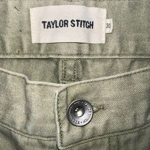 Taylor Stitch Camp Pant In Stone Chipped Canvas Men’s 30 Organic Cotton